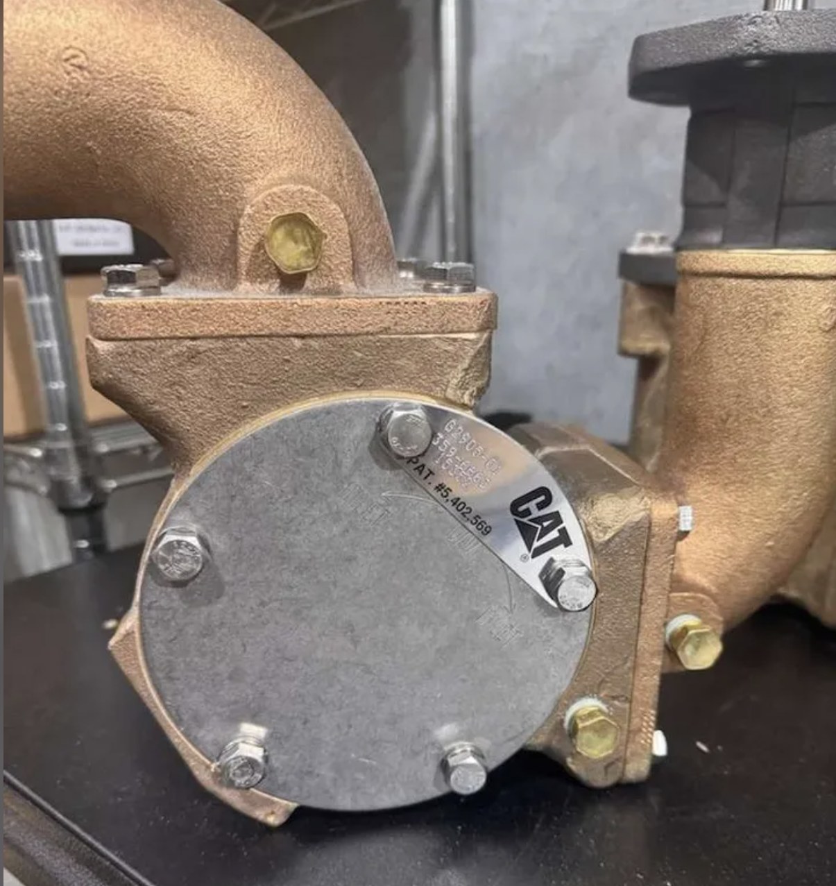 CAT 359-6663 Caterpillar auxiliary water pump side view